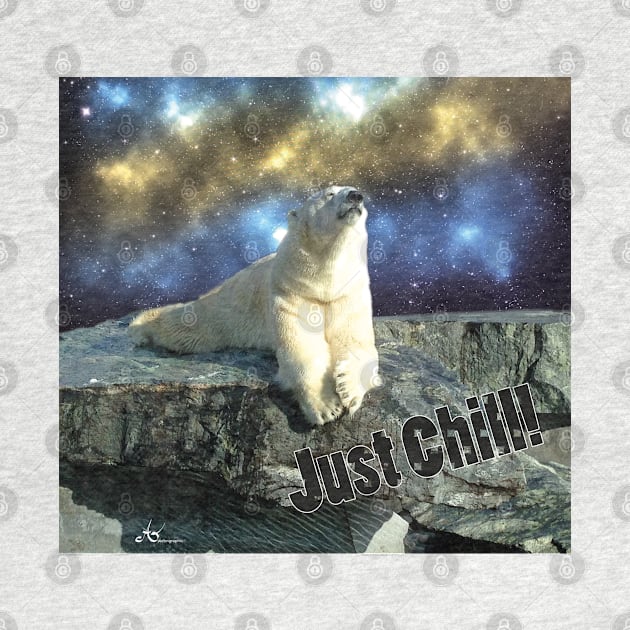 Super cool chilled Ice Bear on the Rocks by Symbolsandsigns